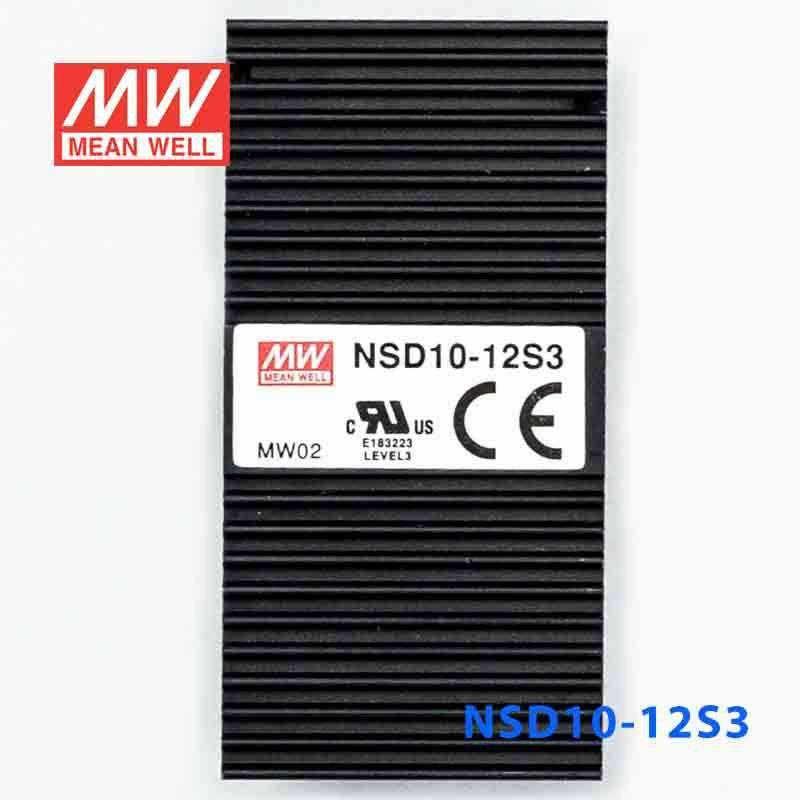 Mean Well NSD10-12S3 DC-DC Converter - 8.25W - 9.8~36V in 3.3V out 2.5A - NSD10-12S3 - powersupplymall.com