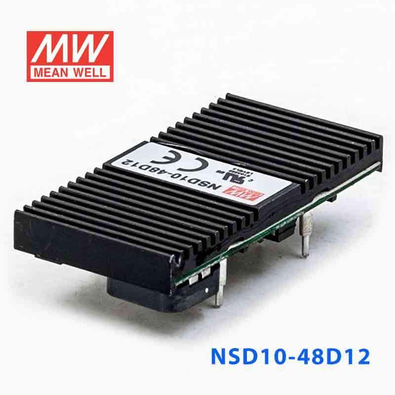 Mean Well NSD10 - 48D12 DC - DC Converter - 10.8W - 22~72V in ±12V out - NSD10 - 48D12 - powersupplymall.com
