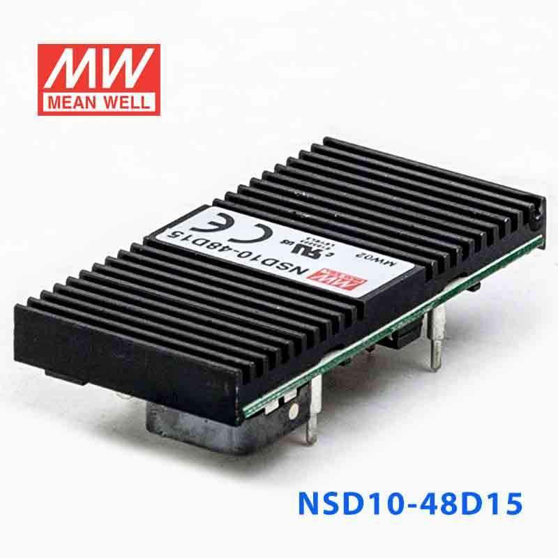 Mean Well NSD10 - 48D15 DC - DC Converter - 9.9W - 22~72V in ±15V out - NSD10 - 48D15 - powersupplymall.com