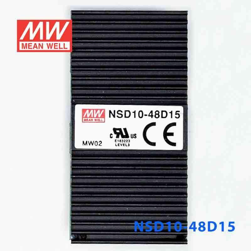 Mean Well NSD10 - 48D15 DC - DC Converter - 9.9W - 22~72V in ±15V out - NSD10 - 48D15 - powersupplymall.com