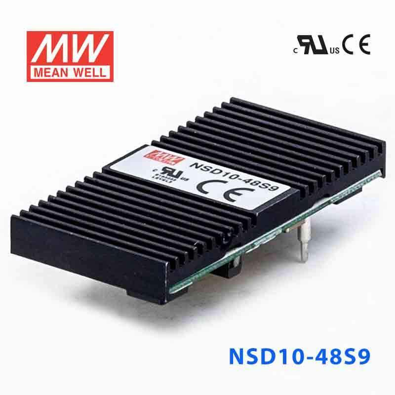 Mean Well NSD10 - 48S9 DC - DC Converter - 9.9W - 22~72V in 9V out - NSD10 - 48S9 - powersupplymall.com