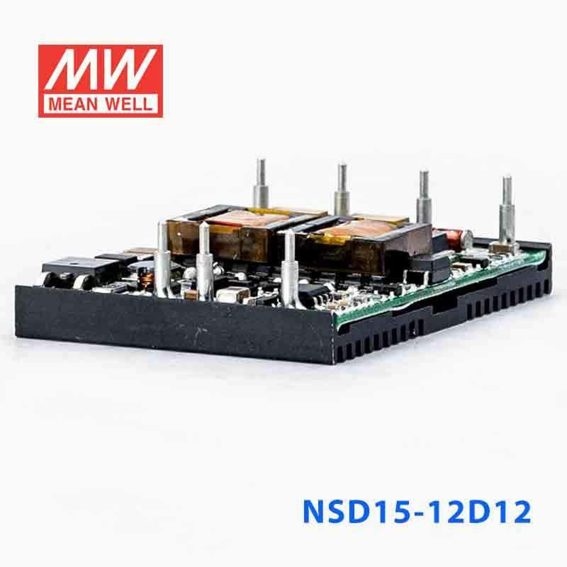 Mean Well NSD15 - 12D12 DC - DC Converter - 14.88W - 9.4~36V in ±12V out - NSD15 - 12D12 - powersupplymall.com