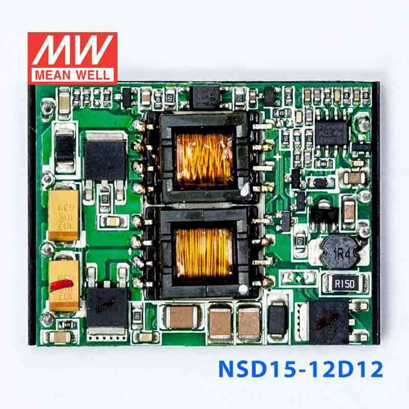 Mean Well NSD15 - 12D12 DC - DC Converter - 14.88W - 9.4~36V in ±12V out - NSD15 - 12D12 - powersupplymall.com