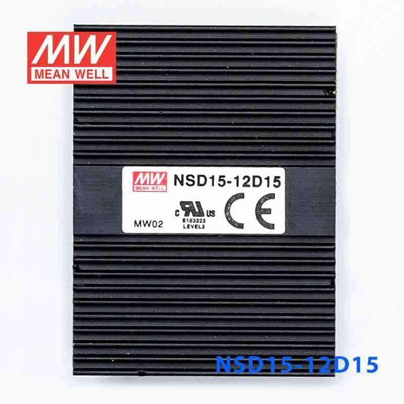 Mean Well NSD15 - 12D15 DC - DC Converter - 15W - 9.4~36V in ±15V out - NSD15 - 12D15 - powersupplymall.com