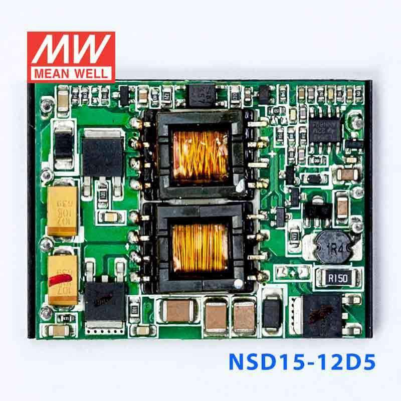 Mean Well NSD15 - 12D5 DC - DC Converter - 15W - 9.4~36V in ±5V out - NSD15 - 12D5 - powersupplymall.com