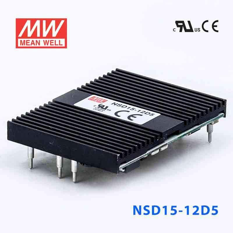 Mean Well NSD15 - 12D5 DC - DC Converter - 15W - 9.4~36V in ±5V out - NSD15 - 12D5 - powersupplymall.com
