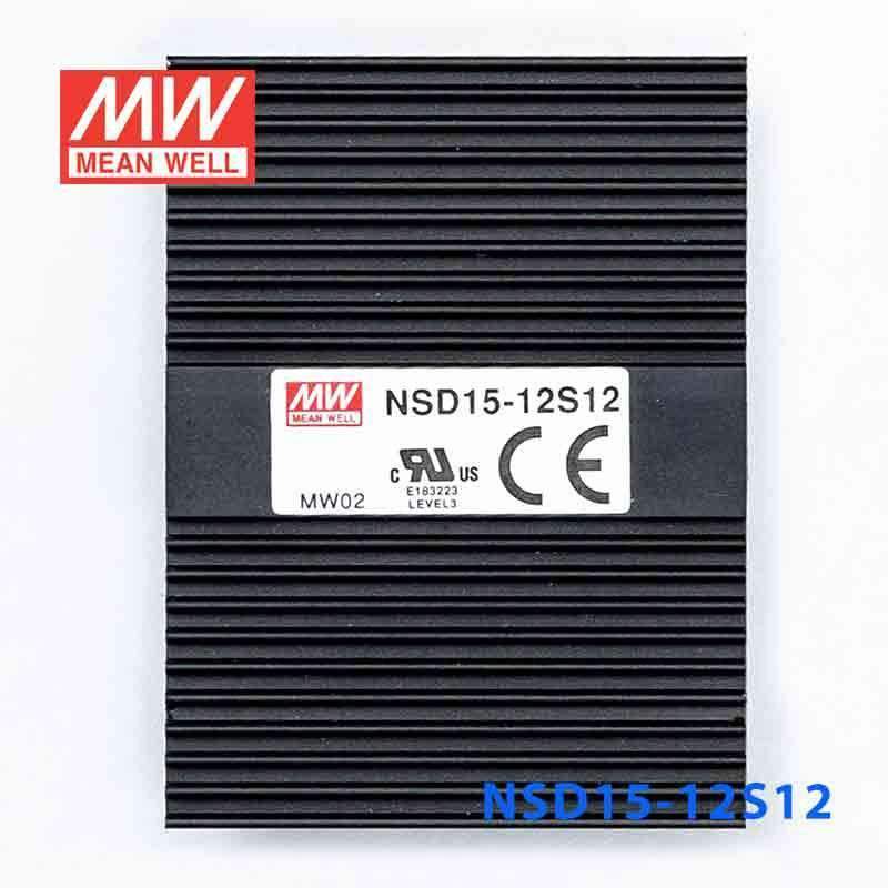Mean Well NSD15 - 12S12 DC - DC Converter - 15W - 9.4~36V in 12V out - NSD15 - 12S12 - powersupplymall.com