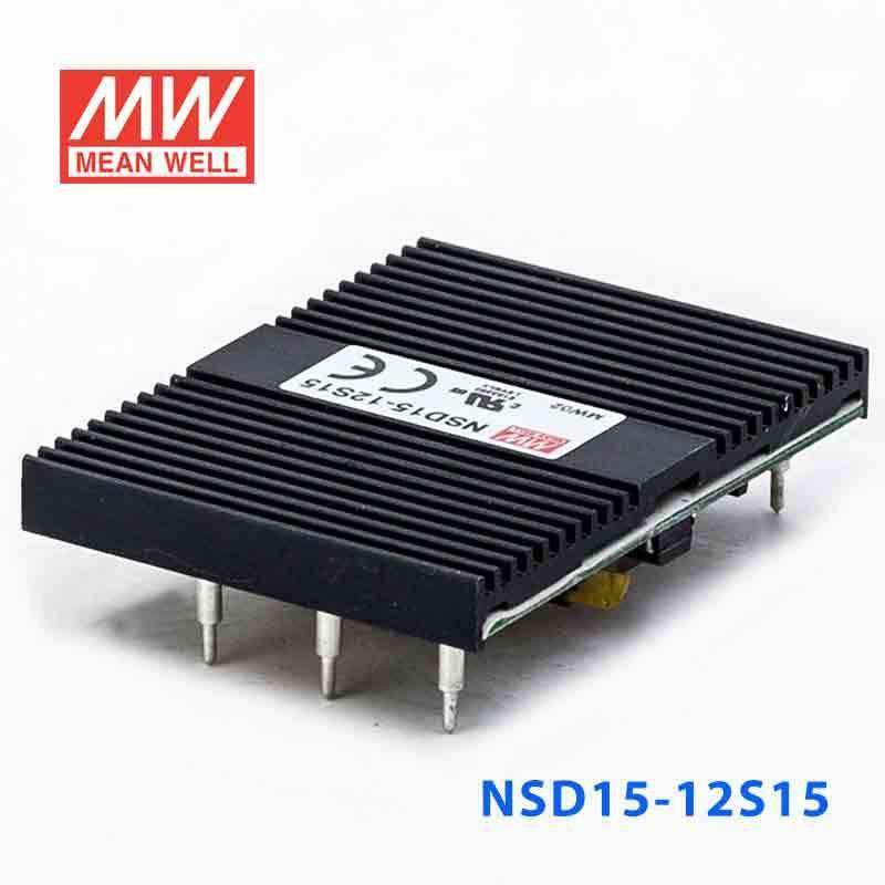 Mean Well NSD15 - 12S15 DC - DC Converter - 15W - 9.4~36V in 15V out - NSD15 - 12S15 - powersupplymall.com