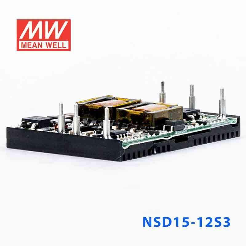 Mean Well NSD15 - 12S3 DC - DC Converter - 12.375W - 9.4~36V in 3.3V out - NSD15 - 12S3 - powersupplymall.com