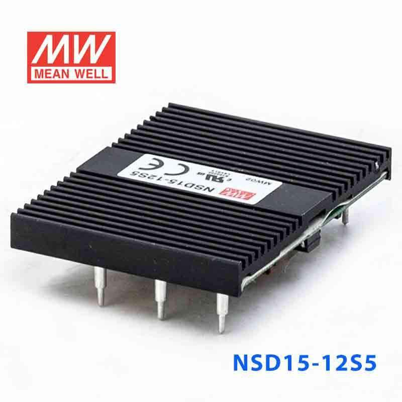 Mean Well NSD15 - 12S5 DC - DC Converter - 15W - 9.4~36V in 5V out - NSD15 - 12S5 - powersupplymall.com