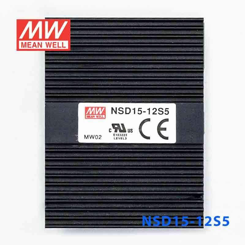 Mean Well NSD15 - 12S5 DC - DC Converter - 15W - 9.4~36V in 5V out - NSD15 - 12S5 - powersupplymall.com