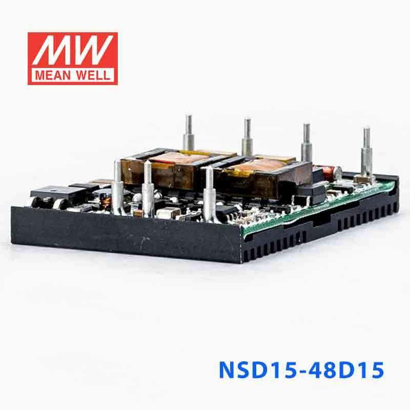Mean Well NSD15 - 48D15 DC - DC Converter - 15W - 18~72V in ±15V out - NSD15 - 48D15 - powersupplymall.com