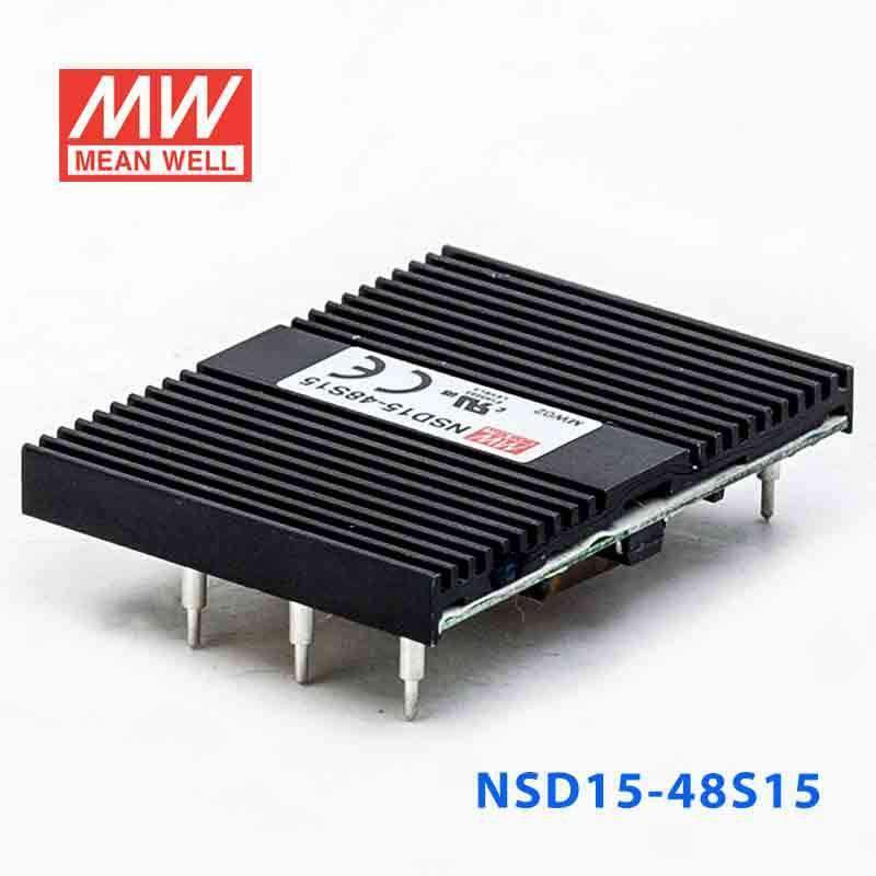 Mean Well NSD15-48S15 DC-DC Converter - 15W - 18~72V in 15V out 1A - NSD15-48S15 - powersupplymall.com