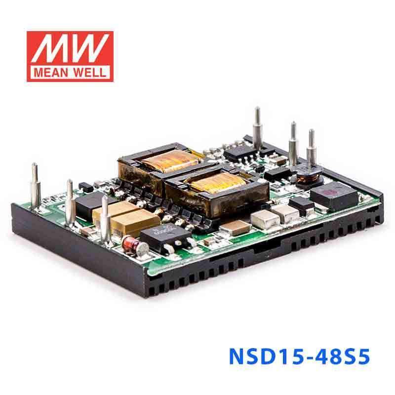 Mean Well NSD15 - 48S5 DC - DC Converter - 15W - 18~72V in 5V out - NSD15 - 48S5 - powersupplymall.com
