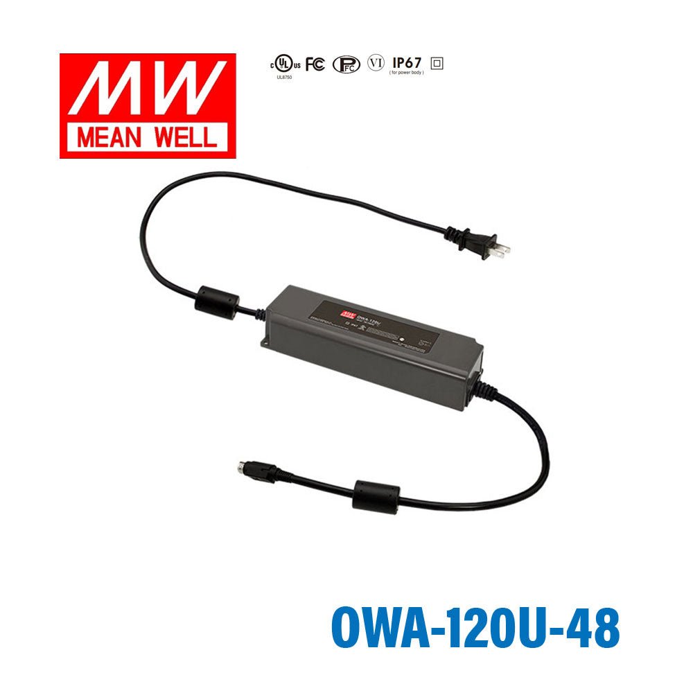 Mean Well OWA-120U-48 Power Supply Moistureproof 120W 48V 2.5A - OWA-120U-48 - powersupplymall.com