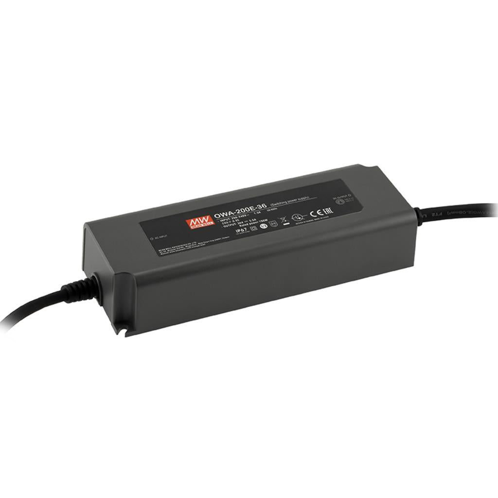 Mean Well OWA - 200E - 24 Power Supply Moistureproof 200W 24V - OWA - 200E - 24 - powersupplymall.com