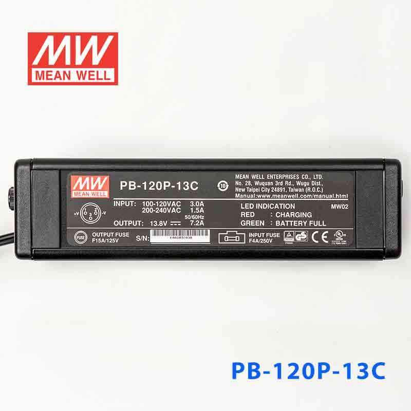 Mean Well PB - 120P - 13C Portable Battery Chargers 99.36W 13.8V 7.2A - Single Output Power Supply - PB - 120P - 13C - powersupplymall.com