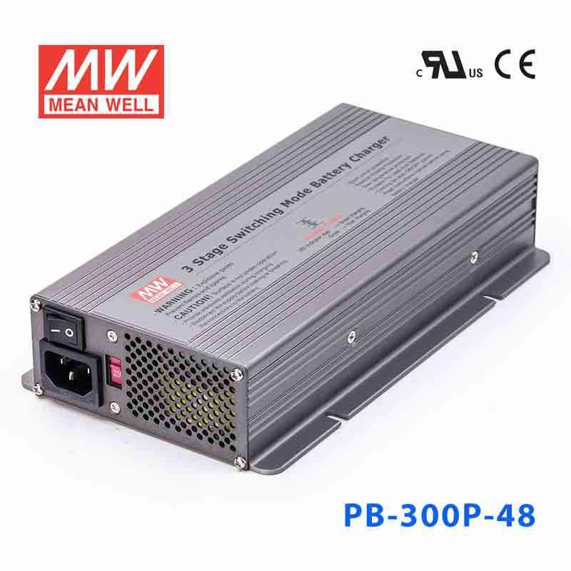 Mean Well PB-300P-48 Battery Chargers 300W 57.6V 3.2A - 3 Stage W/PFC - PB-300P-48 - powersupplymall.com
