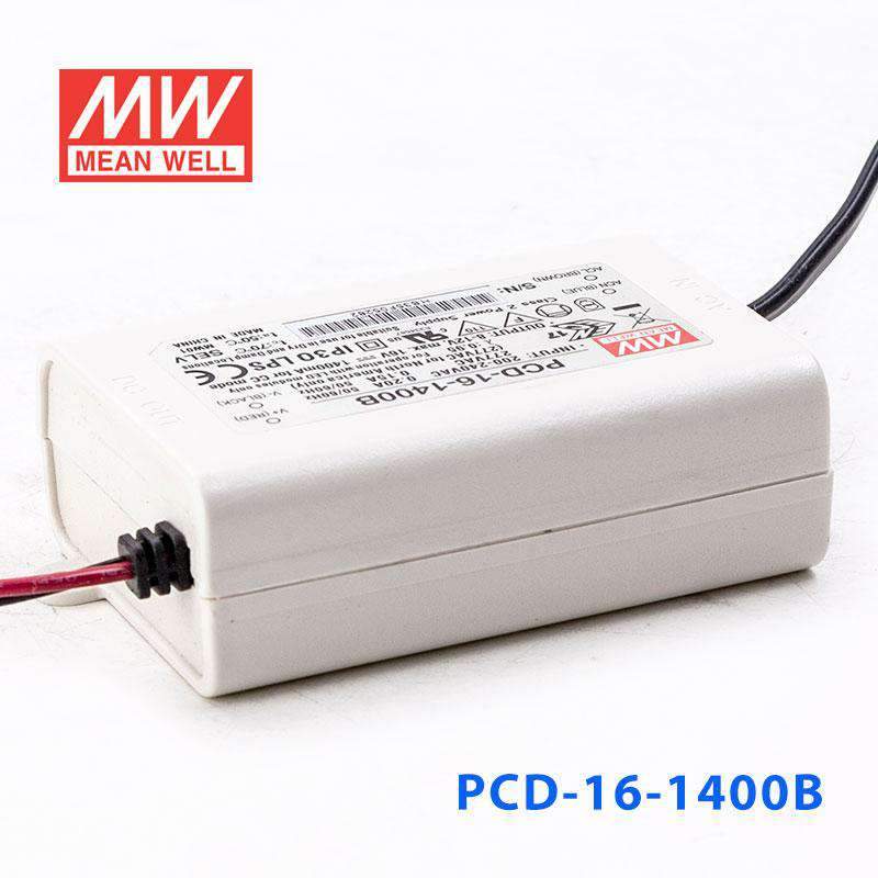 Mean Well PCD-16-1400B Power Supply 16W 1400mA - PCD-16-1400B - powersupplymall.com