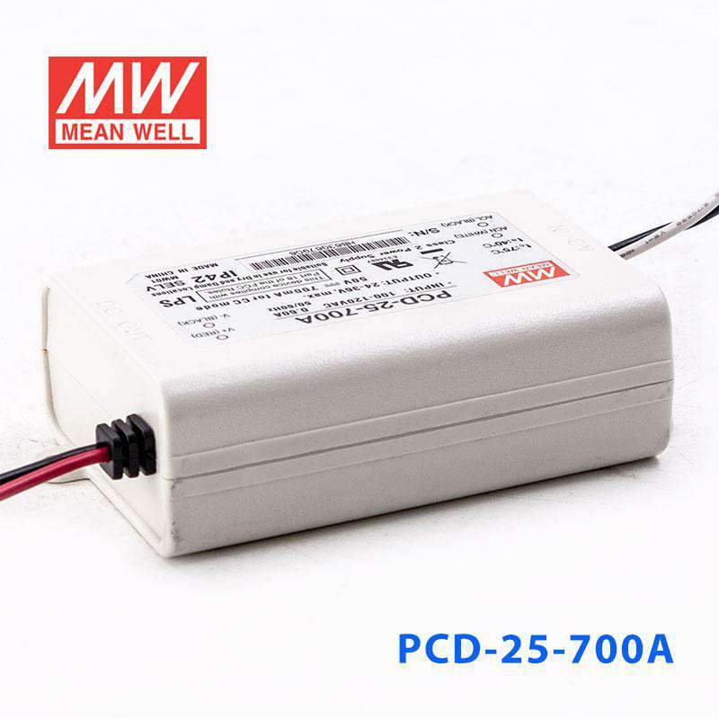 Mean Well PCD - 25 - 700A Power Supply 25W 700mA - PCD - 25 - 700A - powersupplymall.com
