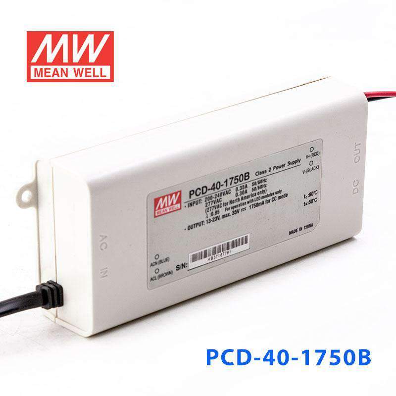 Mean Well PCD - 40 - 1750B Power Supply 40W 1750mA - PCD - 40 - 1750B - powersupplymall.com