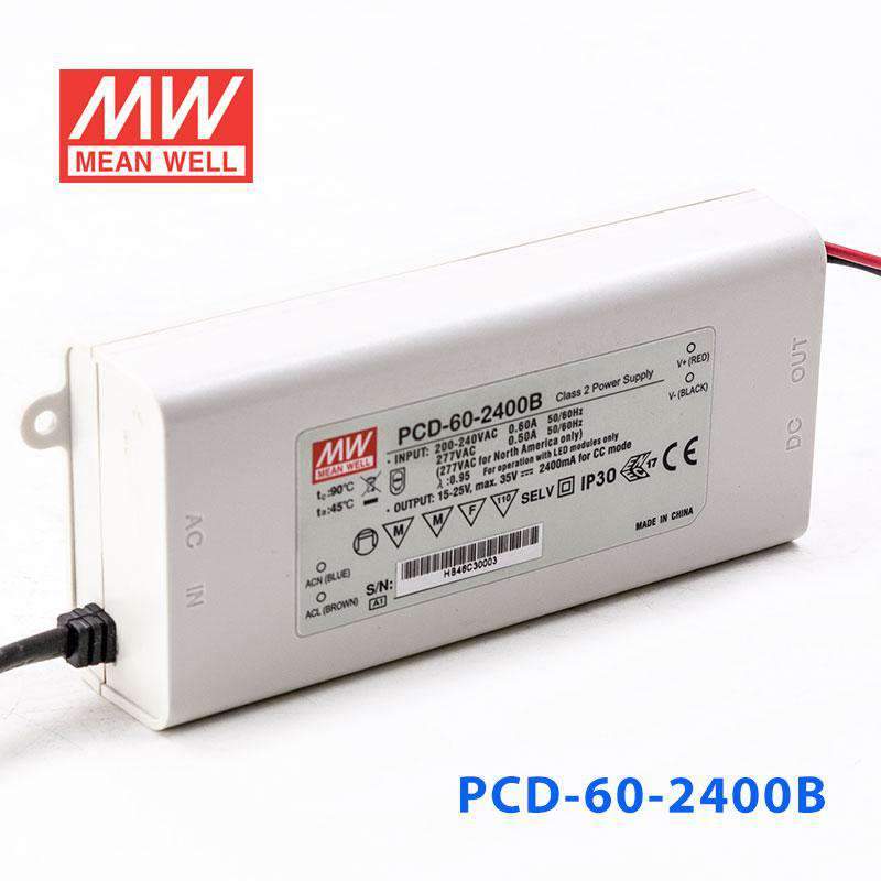 Mean Well PCD - 60 - 2400B Power Supply 60W 2400mA - PCD - 60 - 2400B - powersupplymall.com