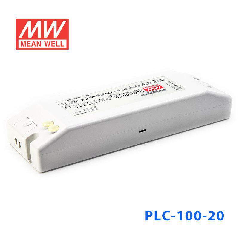 Mean Well PLC - 100 - 20 Power Supply 100W 20V - PFC - PLC - 100 - 20 - powersupplymall.com