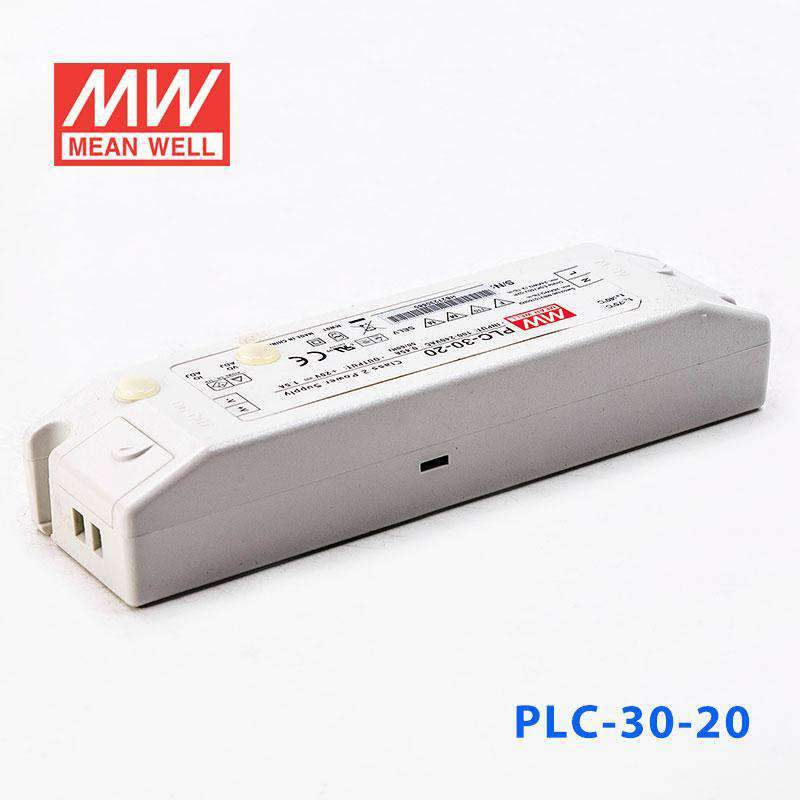 Mean Well PLC-30-20 Power Supply 30W 20V - PFC 1.5A - PLC-30-20 - powersupplymall.com