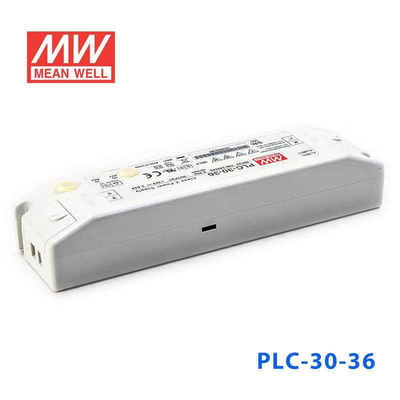 Mean Well PLC - 30 - 36 Power Supply 30W 36V - PFC - PLC - 30 - 36 - powersupplymall.com