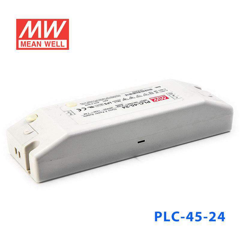 Mean Well PLC - 45 - 24 Power Supply 45W 24V - PFC - PLC - 45 - 24 - powersupplymall.com