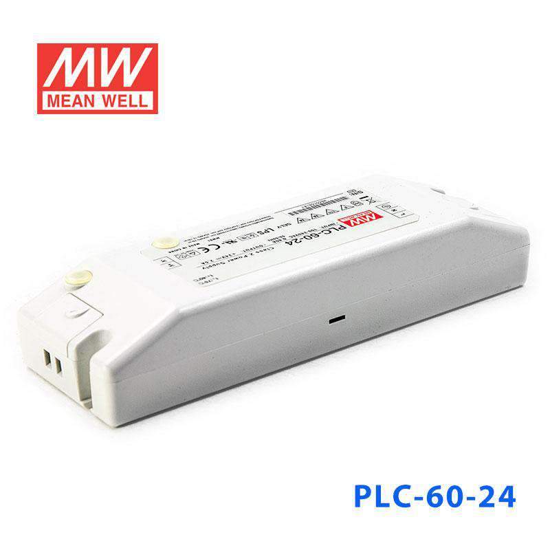 Mean Well PLC - 60 - 24 Power Supply 60W 24V - PFC - PLC - 60 - 24 - powersupplymall.com