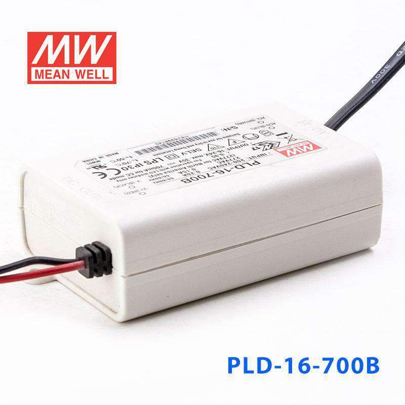 Mean Well PLD - 16 - 700B Power Supply 16W 700mA - PLD-16-700B - powersupplymall.com