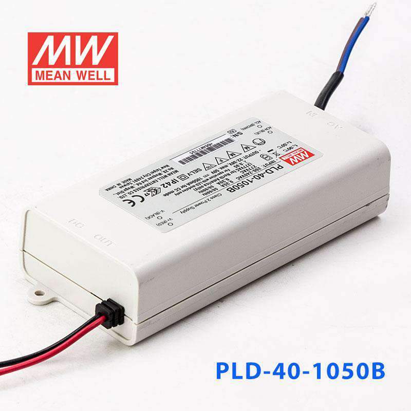 Mean Well PLD - 40 - 1050B Power Supply 40W 1050mA - PLD - 40 - 1050B - powersupplymall.com