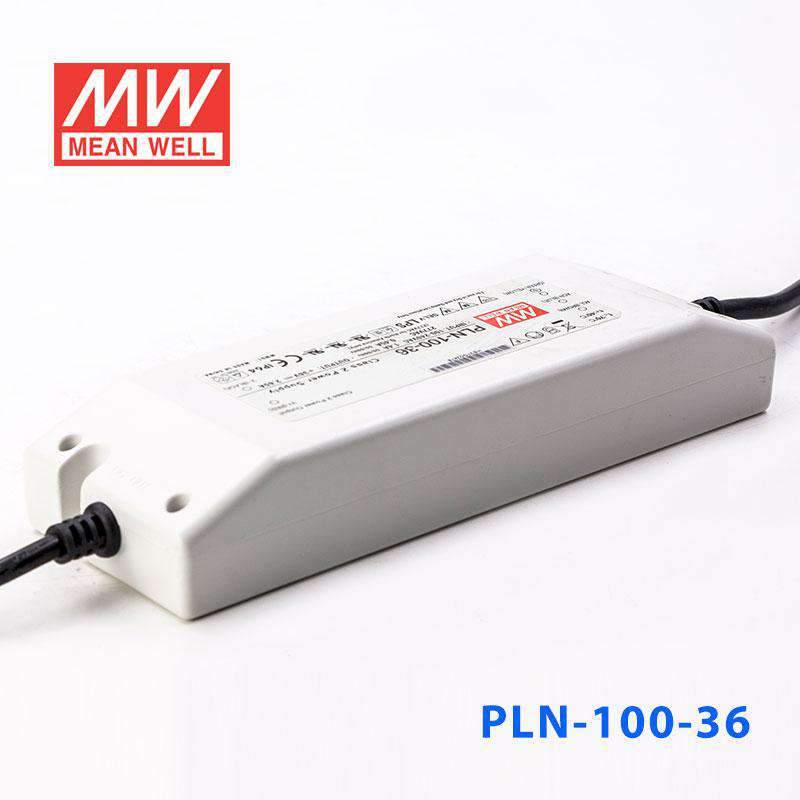 Mean Well PLN-100-36 Power Supply 100W 36V - IP64 2.65A - PLN-100-36 - powersupplymall.com