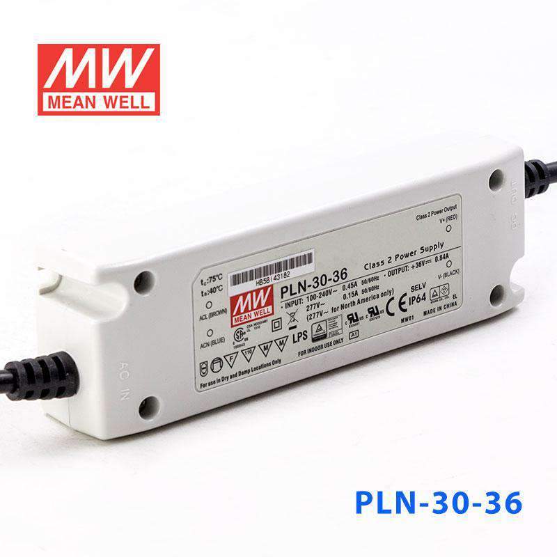 Mean Well PLN - 30 - 36 Power Supply 30W 36V - IP64 - PLN - 30 - 36 - powersupplymall.com