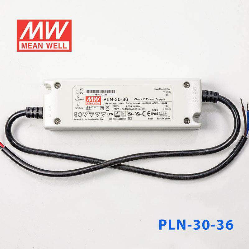 Mean Well PLN - 30 - 36 Power Supply 30W 36V - IP64 - PLN - 30 - 36 - powersupplymall.com