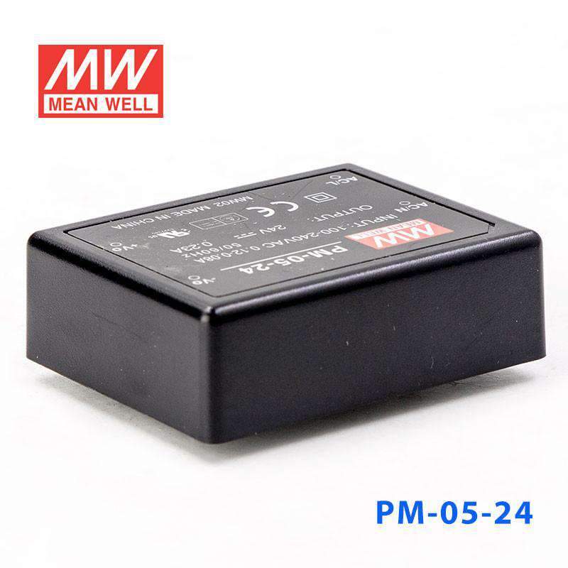 Mean Well PM - 05 - 24 Power Supply 5W 24V - PM - 05 - 24 - powersupplymall.com