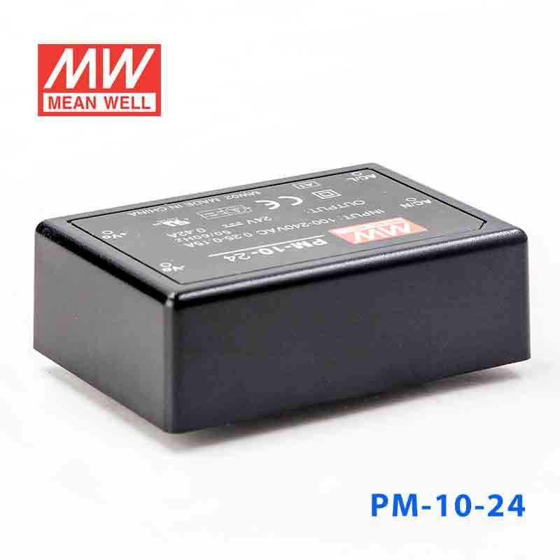 Mean Well PM - 10 - 24 Power Supply 10W 24V - PM - 10 - 24 - powersupplymall.com