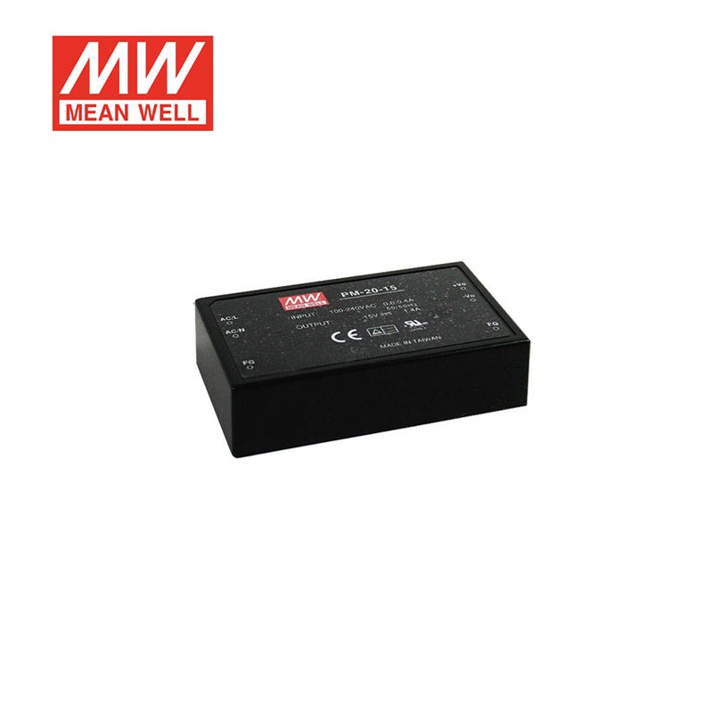 Mean Well PM - 20 - 15 On Board Switching Power Supply - PM - 20 - 15 - powersupplymall.com