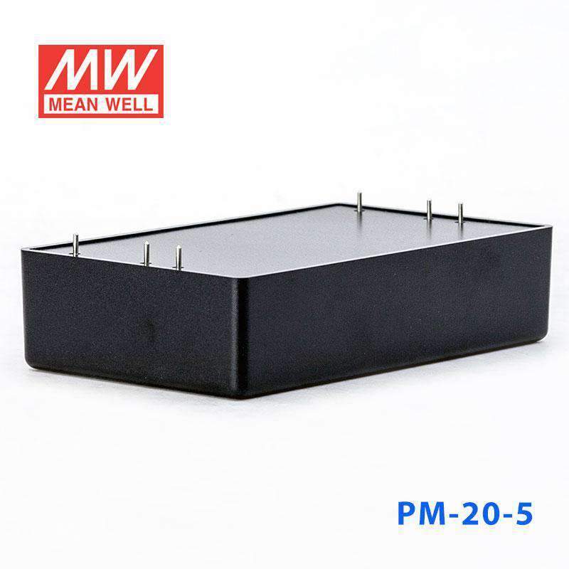 Mean Well PM - 20 - 5 Power Supply 20W 5V - PM - 20 - 5 - powersupplymall.com