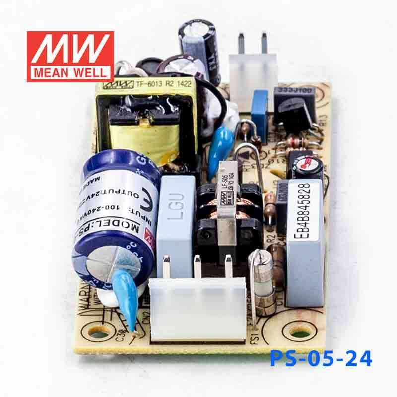 Mean Well PS - 05 - 24 Power Supply 5W 24V - PS - 05 - 24 - powersupplymall.com