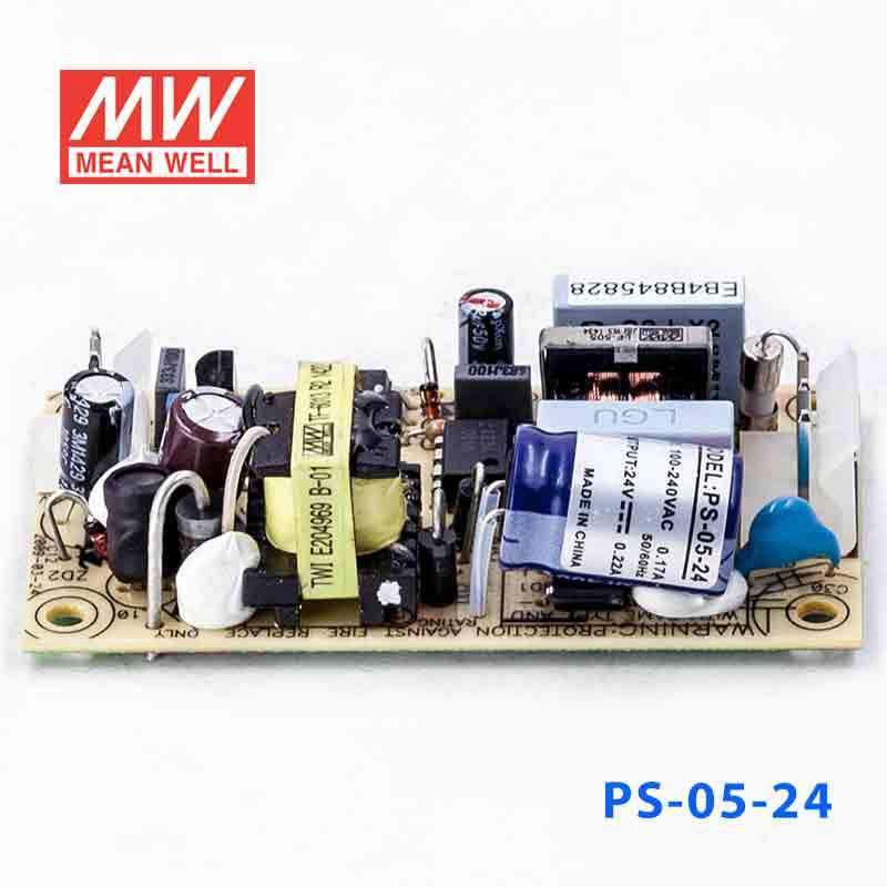 Mean Well PS - 05 - 24 Power Supply 5W 24V - PS - 05 - 24 - powersupplymall.com