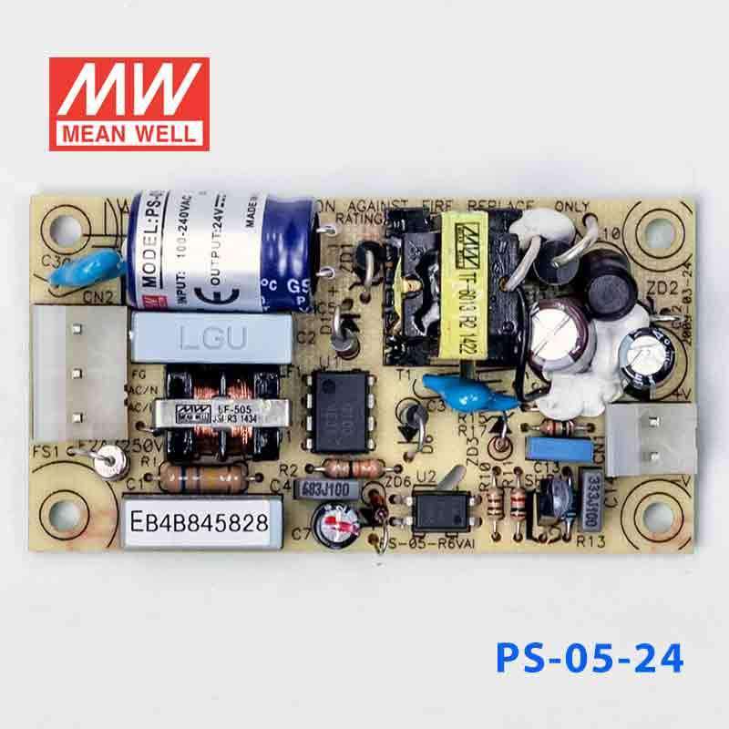 Mean Well PS - 05 - 24 Power Supply 5W 24V - PS - 05 - 24 - powersupplymall.com