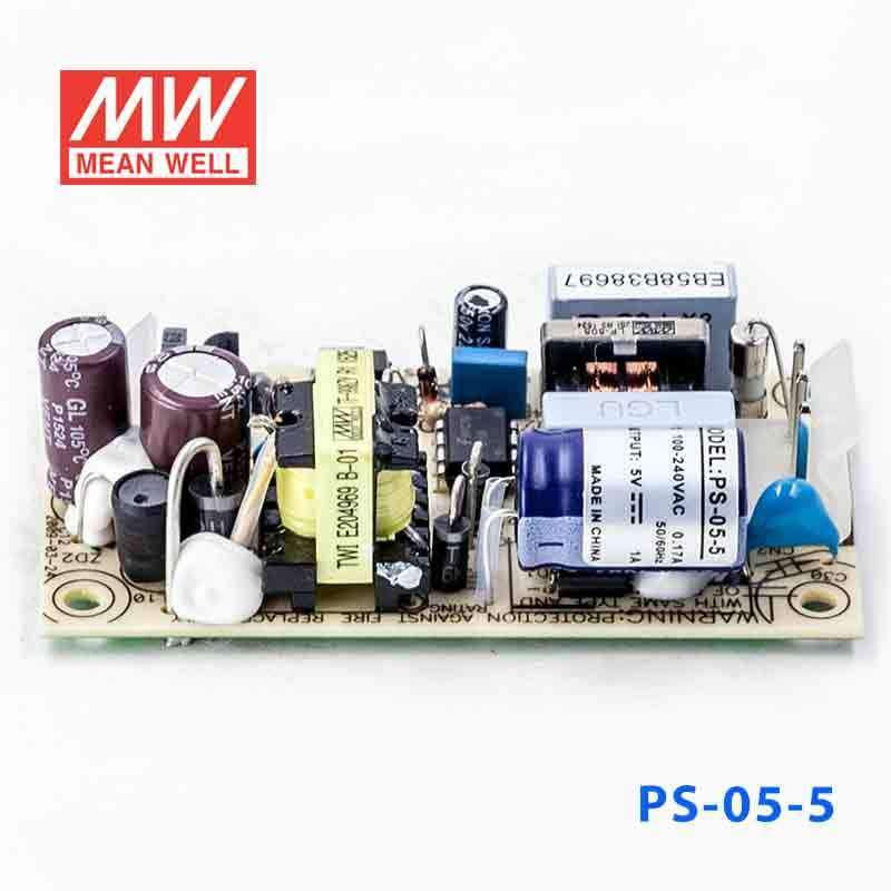 Mean Well PS - 05 - 5 Power Supply 5W 5V - PS - 05 - 5 - powersupplymall.com
