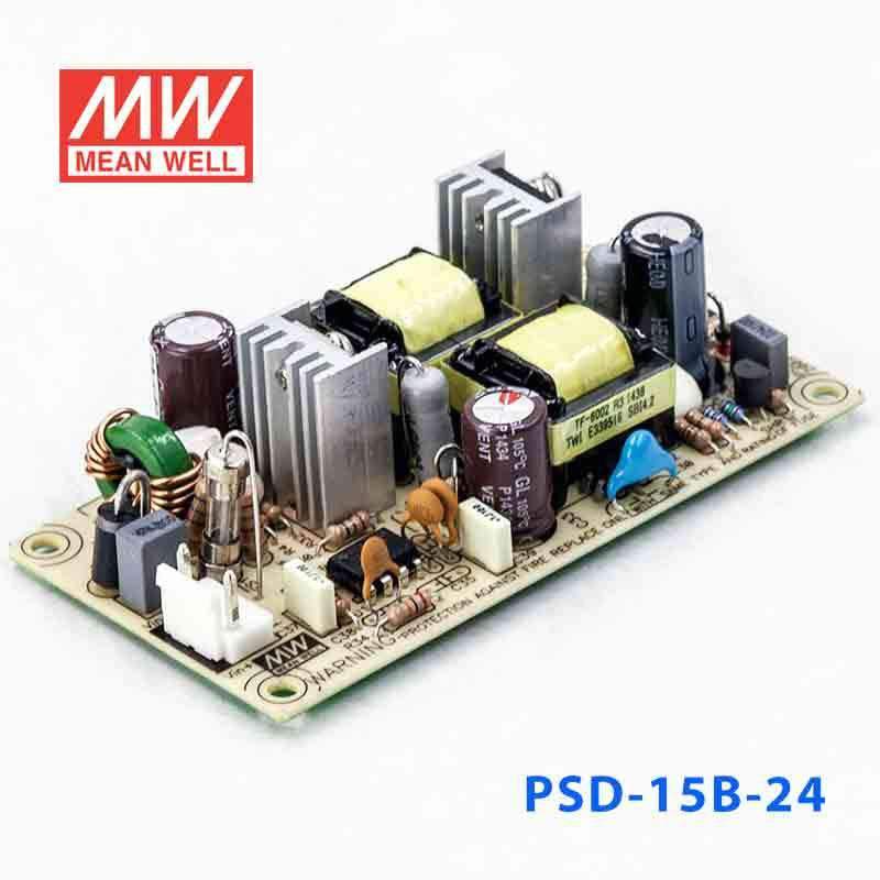 Mean Well PSD - 15B - 24 DC - DC Converter - 14.4W - 18~36V in 24V out - PSD - 15B - 24 - powersupplymall.com