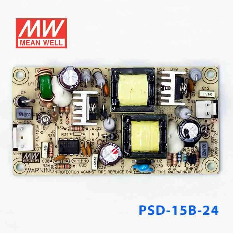 Mean Well PSD - 15B - 24 DC - DC Converter - 14.4W - 18~36V in 24V out - PSD - 15B - 24 - powersupplymall.com
