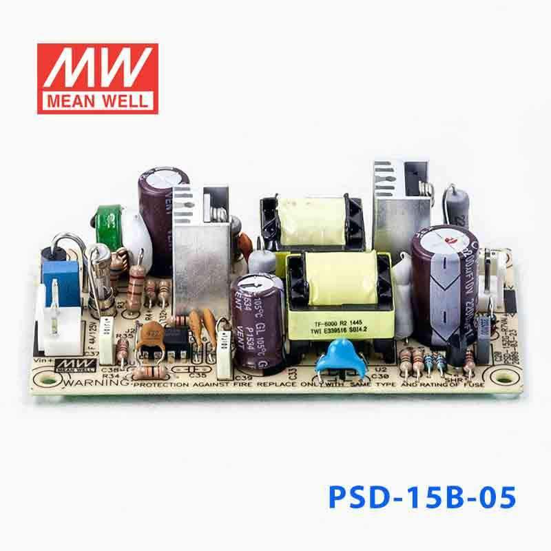 Mean Well PSD - 15B - 5 Switching Power Supply 15W 5V - PSD - 15B - 5 - powersupplymall.com