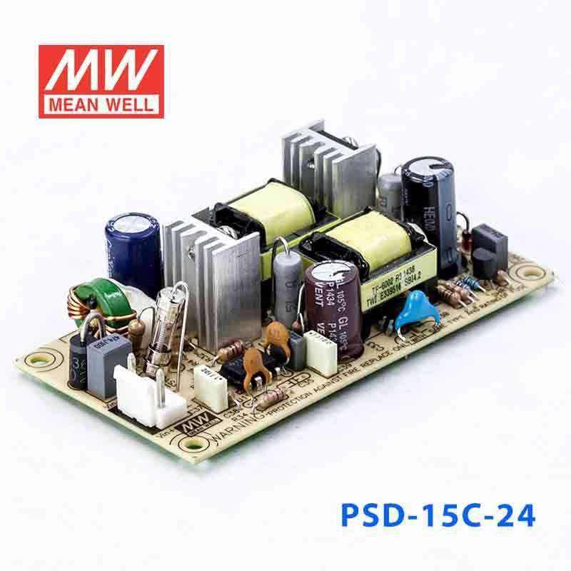 Mean Well PSD - 15C - 24 DC - DC Converter - 14.4W - 36~72V in 24V out - PSD - 15C - 24 - powersupplymall.com
