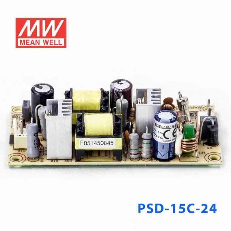 Mean Well PSD - 15C - 24 DC - DC Converter - 14.4W - 36~72V in 24V out - PSD - 15C - 24 - powersupplymall.com