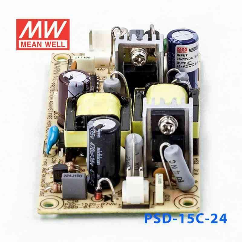 Mean Well PSD - 15C - 24 DC - DC Converter - 14.4W - 36~72V in 24V out - PSD - 15C - 24 - powersupplymall.com